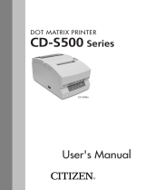 Citizen Systems CD-S500 Series User manual