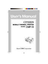 Citizen Systems CMP-10 User manual