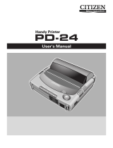 Citizen Systems PD-24 User manual