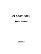 Citizen CLP-9301 User manual