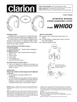 Clarion WH100 User manual