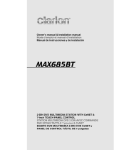 Clarion MAX685BT User manual