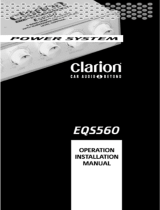Clarion EQS560 User manual