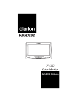 Clarion VMA7192 User manual