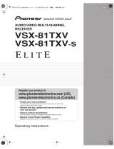 Classe Audio VSX-81TXV-S User manual