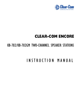 Clear-Com KB-702 User manual