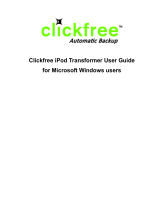 Clickfree iPod Transformer User manual