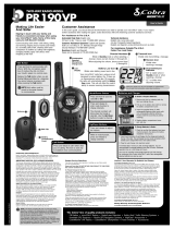 Cobra Electronics PR 190 VP User manual