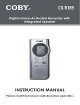 COBY electronic CX-R189 User manual