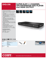 COBY electronic COBY DVD-598 User manual