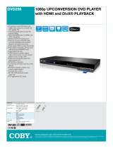 Coby DVD298 - 1080p Upconversion DVD Player User manual