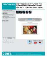 COBY electronic KTFDVD7093 - LCD TV With DVD/CD Player User manual