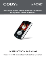 Coby C7097 - 2 GB Digital Player User manual