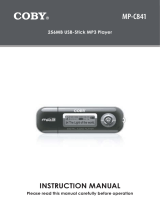 Coby MP-C841 User manual