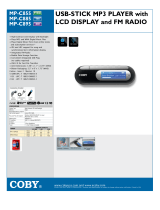 Coby MPC855 - 512 MB Digital Player User manual