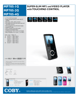 COBY electronic mp705-2G User manual