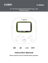 COBY electronic TF-DVD560 User manual