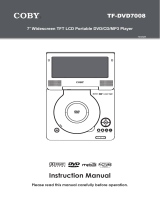 COBY electronic TFDVD7008 - DVD Player - 7 User manual