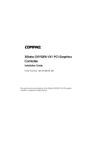Compaq 3Dlabs OXYGEN VX1 User manual