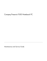 Compaq F500 User manual