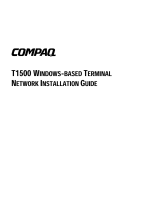 Compaq T1500 - Windows-based Terminals - 72 MB RAM User manual