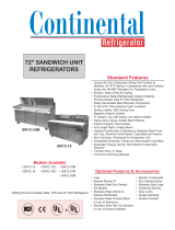 Continental Refrigerator SW72-12 User manual
