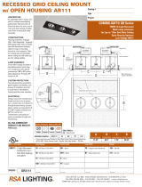 Cooper Lighting COMBOLIGHT GR Series GR3111 User manual