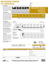 RSA Lighting Combolight LV Series LV3860IS WH User manual