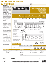 RSA Lighting Combolight LV Series PAR38MH User manual