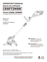 Craftsman 13" 4.2 Amp Line Trimmer Owner's manual