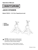 Craftsman 2-1/4 ton Jack Stands, 2 pk. User manual