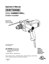 Craftsman 315.10136 User manual