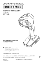 Craftsman 315.113913 User manual