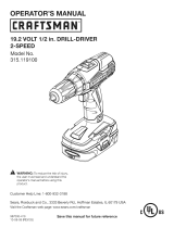 Craftsman 315.1191 User manual