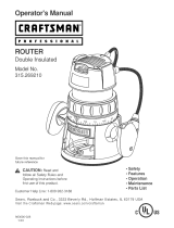 Craftsman 315269210 User manual