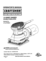Craftsman 315279840 User manual