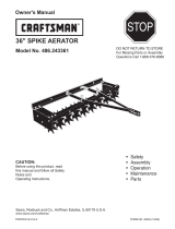 Craftsman 36 in. Spike Aerator User manual