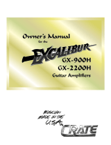 Crate Excalibur GX-900H User manual