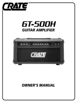 Crate Amplifiers GT-500H User manual