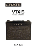 Crate Amplifiers VTX15 User manual