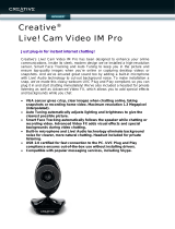 Creative Live! Cam Video IM Pro User manual