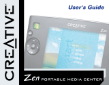 Creative Portable Media Center User manual