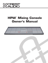 Crest Audio HPW User manual