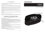 Crosley CR59 User manual