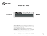 Crown Macro-Tech MA-5002VZ User manual
