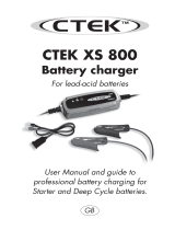 CTEK Power USA Automobile Battery Charger XS 800 User manual