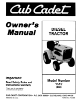 Cub Cadet 1512 (882) User manual