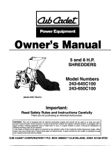 Cub Cadet 243-645C100 User manual