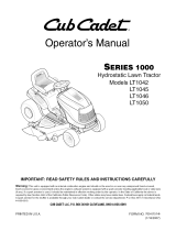 Cub Cadet LT1042 User manual