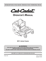 Cub Cadet RZT L User manual